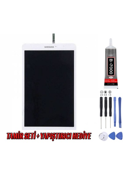 Samsung Uyumlu T320 Lcd Ekran Beyaz Montaj Kiti