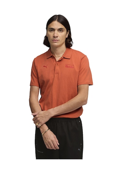 Puma Pl Essentials Erkek Turuncu Günlük Stil Polo Yaka T-shirt 63449620 Turuncu