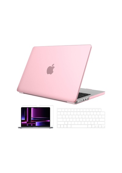 NovStrap Apple Uyumlu MacBook Pro 2023 M2 16 inc A2780 Parlak Kılıf + Şeffaf Klavye Kılıfı + Film