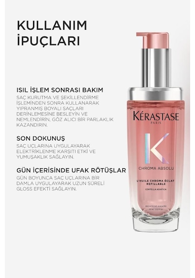 Kerastase Chroma Absolu L'huile Chroma Eclat Boyalı Saçlar Için Bakım Yağı 75 Ml