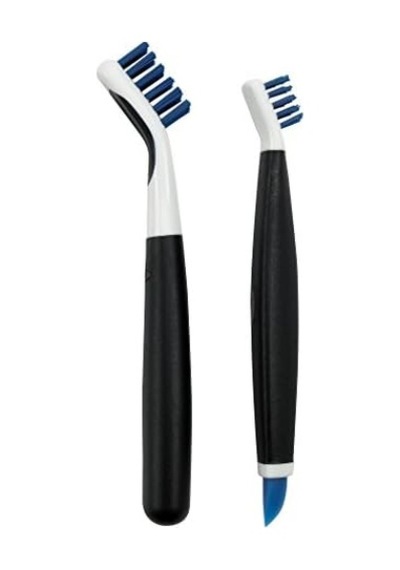 Good Grips Derin Temizleme Fırça Seti, Mavi, 18/8 Paslanmaz Çelik, 2,3 Siyah