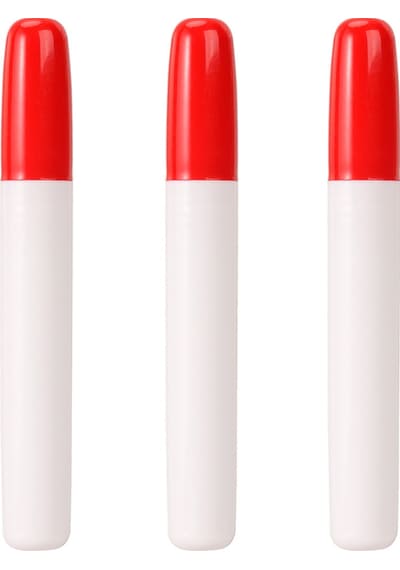 Wrıtech W-0005wb Basmalı Jumbo Tahta Kalemi Kırmızı Refill - 12'li Kutu Siyah