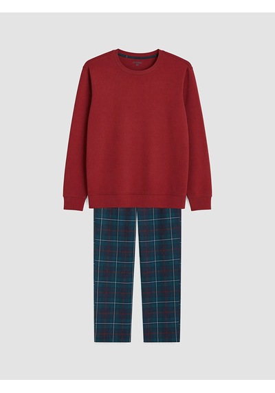 LC Waikiki Lc Waıkıkı Yeşil Regular Fit Ekose Erkek Pijama Takımı