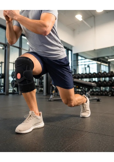Astraltech Ligamentli Dizlik Silikon Pedli Ayarlanabilir Çift Cırtlı Nefes Alabilir