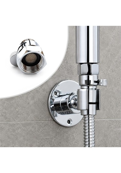 Sunup Sn-38121 Bakır İç Ve Dış Dişli Açılı Vana Gümüş