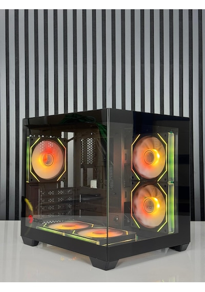 Zoko Tron Beyaz 5x12cm Argb Fanlı M.atx Gaming Akvaryum Kasa