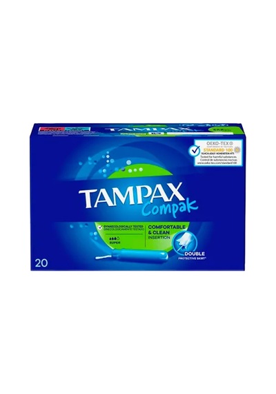 5 Adet Tampax Compak Süper Tampon Aplikatörlü