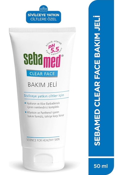 Sivilceye Yatkın Ciltler İçin Etkili Hyalüronik Asit İçerikli Nemlendirici Etkili Bakım Jeli 50 Ml