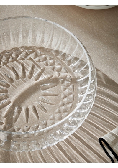 Cam Salata Kasesi - 21 Cm Orta Sunum Kasesi - 2 Li Çok Amaçlı Kase Meyvelik Şeffaf