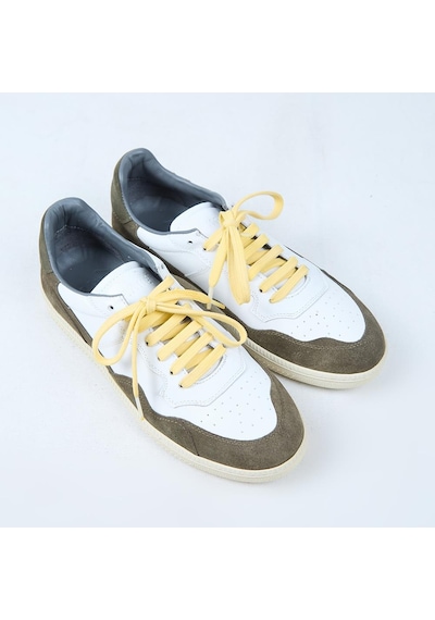 Krahe Artemis Erkek Hakiki Deri El Boyamalı Bağcık Ve İki Yedek Bağcıklı Beyaz-haki Sneakers Krahe Artemis Erkek Hakiki Deri El Boyamalı Bağcık Ve İki Yedek Bağcıklı Beyaz-haki Sneakers