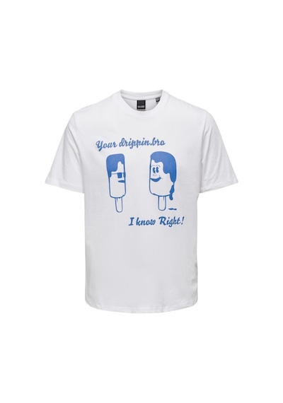 Only Erkek T-shirt 22026058 Beyaz