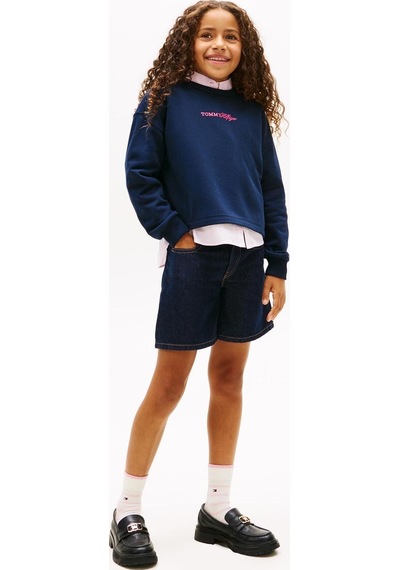 Tommy Hilfiger Kız Çocuk Sweat Kg0kg09128 Lacivert Tommy Hilfiger Kız Çocuk Sweat Kg0kg09128 Lacivert