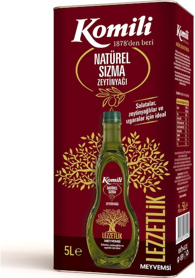 Komili Lezzetlik Meyvemsi Natürel Sızma Zeytinyağı 5 L