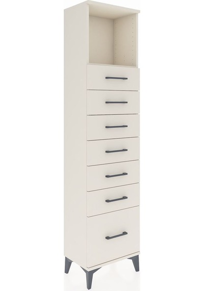 Arges Dolap Tek Raflı 7 Çekmeceli 44x30x182 Aytaşı-aytaşı Aytaşı