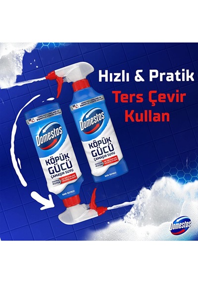 Domestos Köpük Gücü Köpük Çamaşır Suyu Beyaz Sabun 450 Ml X3 Diğer