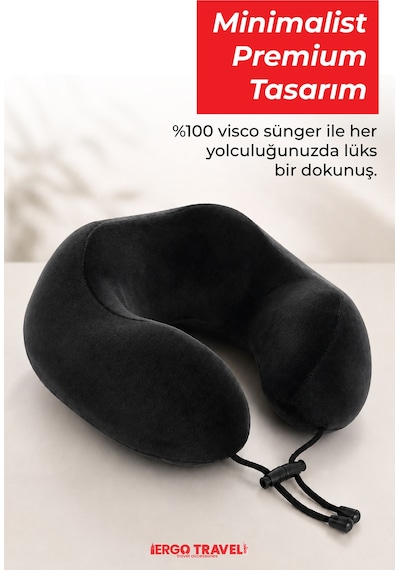 Viscofoam Comfy Ortopedik Seyahat Yastığı Visco Boyun Destekli Seyahat Yastığı - Siyah | Ergo Travel Viscofoam Comfy Ortopedik Seyahat Yastığı Visco Boyun Destekli Seyahat Yastığı - Siyah | Ergo Travel