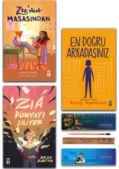 Genç Timaş En Doğru Arkadaşınız - Zia Dünyayı Siliyor - Zoe Nin Masasından Set 3 Kitap