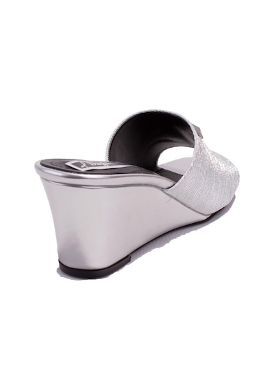Dagoster Dza07-108524344 Gümüş Dolgu Taban Topuklu Kadın Terlik 001