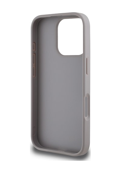 Apple Uyumlu iPhone 16 Pro Max Kılıf Guess Lisanslı Beyaz Gül Baskılı Büyük 4g Metal Logolu Kapak Lavanta Gri