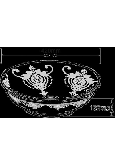 Eva Banyo Lena E-7021 Tezgah Üstü Porselen Lavabo