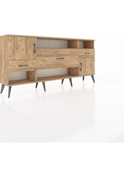 Arges Konsol 3 Raflı 3 Çekmeceli 2 Kapaklı 176x30x83 Çam-çam/çam Çam/çam Arges Konsol 3 Raflı 3 Çekmeceli 2 Kapaklı 176x30x83 Çam-çam/çam Çam/çam