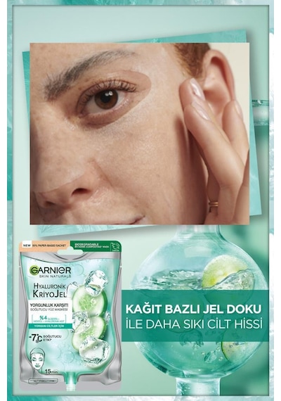 Garnier Hyaluronik Kriyojel Yorgunluk Karşıtı Soğutucu Yüz Maskesi