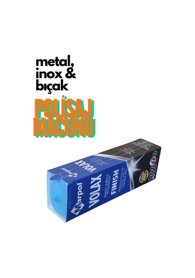 Metal Paslanmaz Ve Krom Parlatıcı Polisaj Macunu Marpol Volax Mavi Cila 1 Kg Bıçak Bileme
