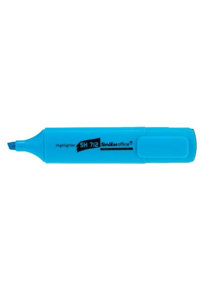 Scrikss Fosforlu Kalem Office Mavi Sh 712 Çok Renkli