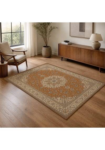 Kartela Halı Aro Halı Jüt Taban Dokuma Halı Bakır - 100 X 150 Cm