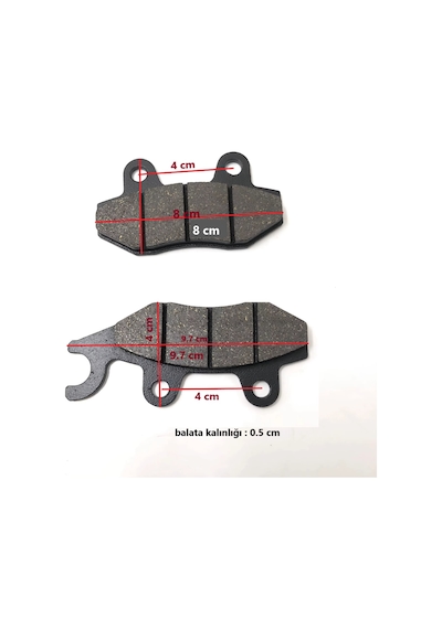 Hsgl Motorsiklet Cg 125 150 Modellere Uyumlu Kulaklı Model Disk Fren Balata Takımı