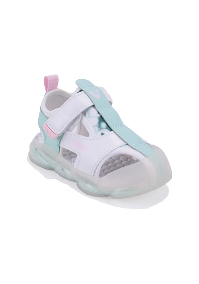 Vicco Live 332b525y217 Beyaz Ortopedik Günlük Işıklı Kız Çocuk Spor Sandalet Pudra