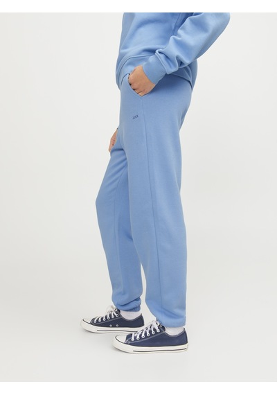 Jack & Jones Kadın Logolu Sweat Pantolon - Abbie Silver Lake Blue Çok Renkli