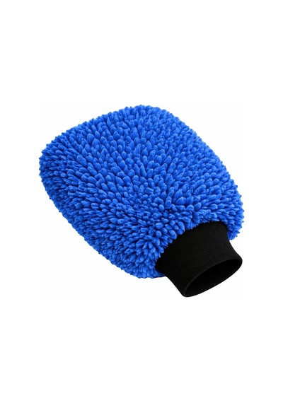 Mikrofiber Oto Araba Yıkama Kurulama Havlusu, El İçi Girmeli Orta Boy Çift Katlı Araç Kurutma Ve Torpido Silme Bezi Mavi