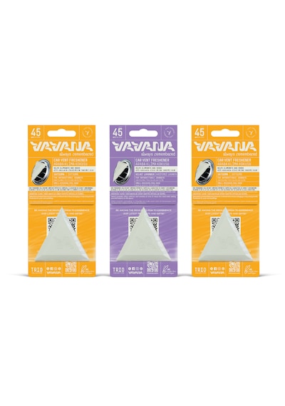 Vavana Araba Klima Kokusu 3'lü Set - Trio Oto Kokusu Bpa & Sıvı İçermez 45 Gün Etkili Set 4