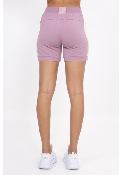 Maraton Sportswear Regular Kadın Basic Koyu Lila Şort 21159-koyu Lila