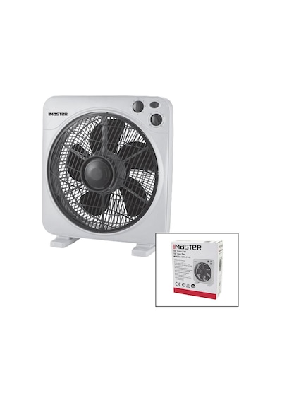 Master Mtr-f610 10 İnç Kutu Fan Vantilatör - 38w 3 Kademe 6 Plastik Kanat 60 Dakika Zaman Ayarlı