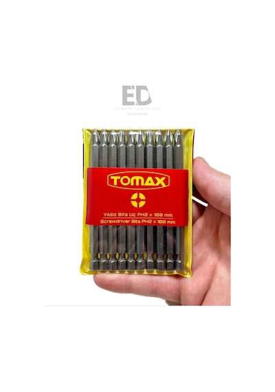 Yedek Parça Tomax Yıldız Vialama Uç Ph2x100mm 1 Paket 10 Adet Diğer