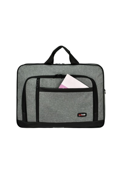 Galb Leather Unisex Gri 17.2 Inc Laptop & Evrak Cantasi