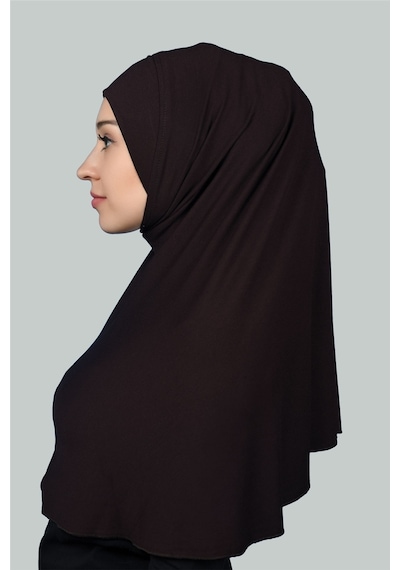 Altobeh Hazır Türban Pratik Eşarp Tesettür Hijab - Namaz Örtüsü Xl Koyu Kahverengi