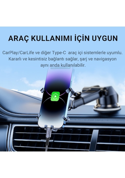 Veggieg 100w 5a E-mark Çipli Pd Type-c To Type-c Hızlı Şarj Ve Data Kablosu 2 Metre