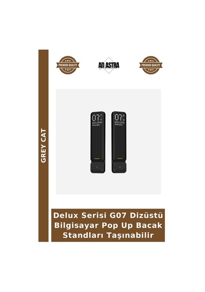 Delux Serisi G07 Dizüstü Bilgisayar Pop Up Bacak Standları Taşınabilir