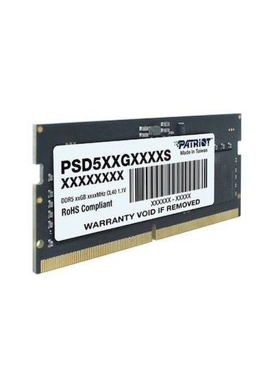 Patriot Signature Line 16gb 1x16gb Ddr5 5600mhz Cl46 Sodımm Gaming Ram Psd516g560081s