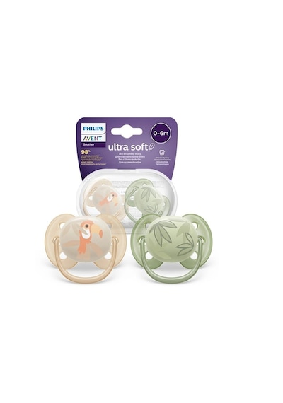 Philips Avent Ultra Soft Yumuşak 2li Emzik 0-6 Ay - Scf091/07 Çok Renkli
