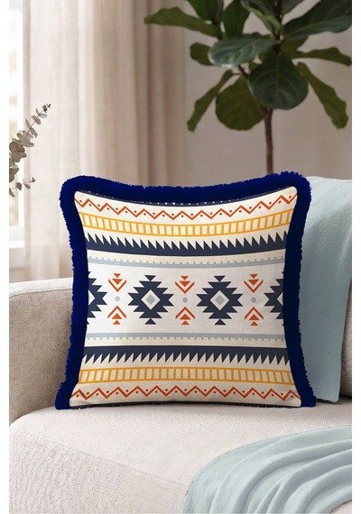 Boho Etnik Geometrik Desenli Saçaklı Yastık Kılıfı-aztek Ekru Mavi Lacivert Püsküllü Kırlent Kılıfı Serin Lagün Nova Boho Etnik Geometrik Desenli Saçaklı Yastık Kılıfı-aztek Ekru Mavi Lacivert Püsküllü Kırlent Kılıfı Serin Lagün Nova