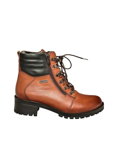 Fox Shoes V555085503 Taba Hakiki Deri Comfort Ortopedik Taban Kadın Bot Taba-hakiki Deri