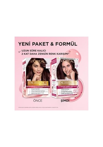 L'oreal Paris L'oreal Paris Excellence Creme 4.15 Büyüleyici Kahve Saç Boyası