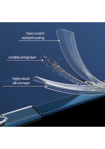 Apple Uyumlu iPhone 13 M-safe Şarj Özellikli Kamera Çıkıntılı Silikon Kılıf Mavi