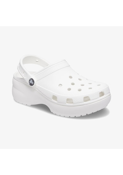 Crocs Classic Platform Clog Kadın Beyaz Terlik Düz 206750 Beyaz