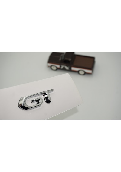 Dk Tuning Gt Bagaj Krom Metal Yazı Logo Amblem Peugeot İle Uyumlu Bagaj Arma