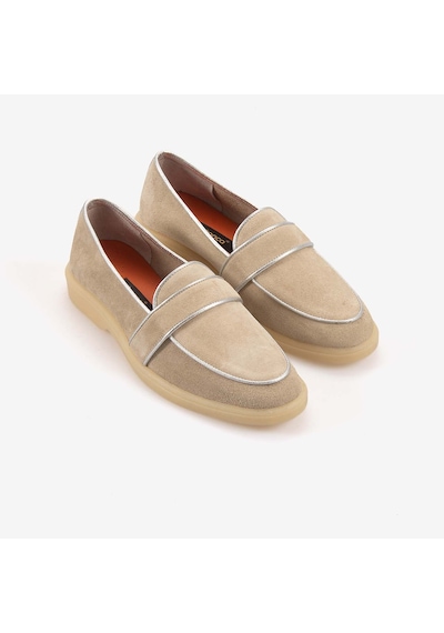 Kemal Tanca Kadın Loafer T101 Bej